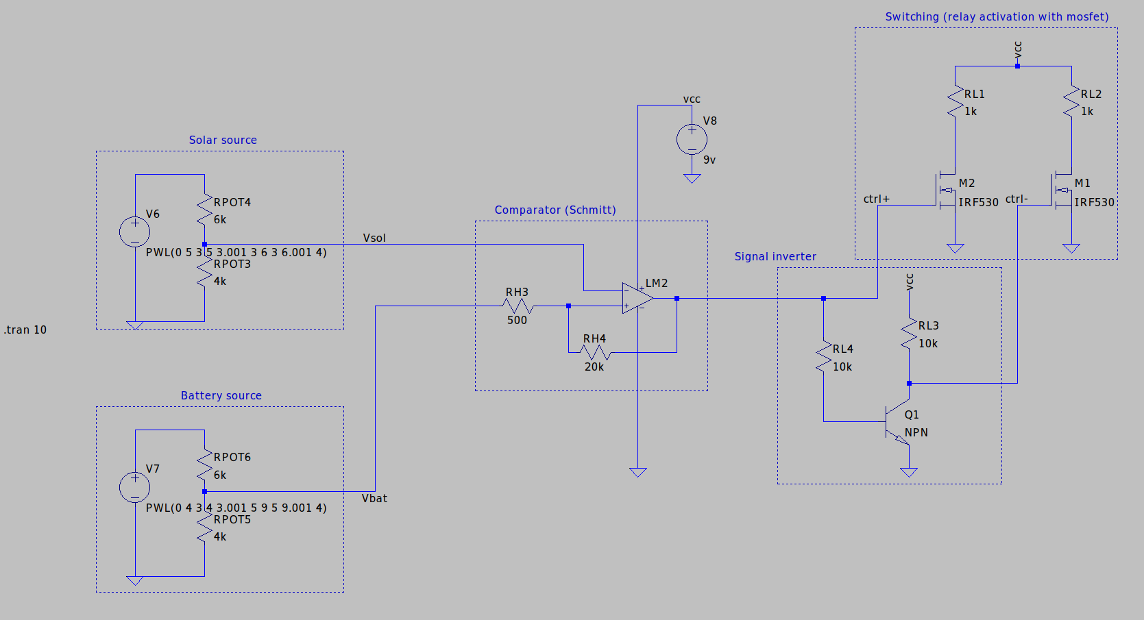 Circuito de conmutación con MOSFET