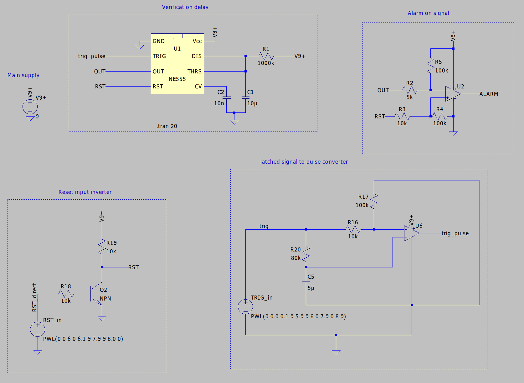 Circuito completo de temporización